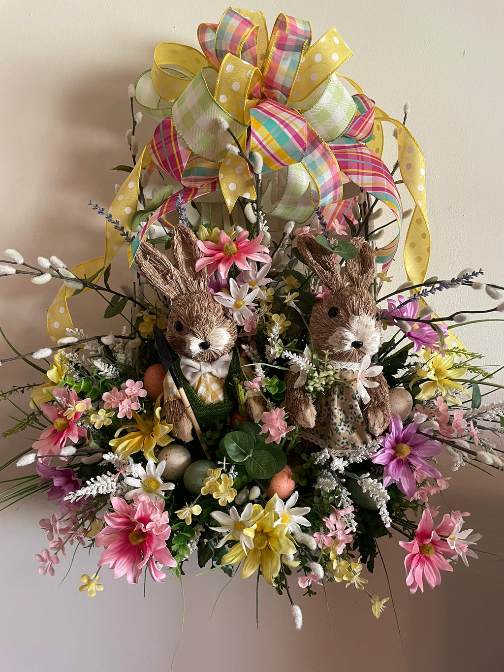 Easter basket and bunnies