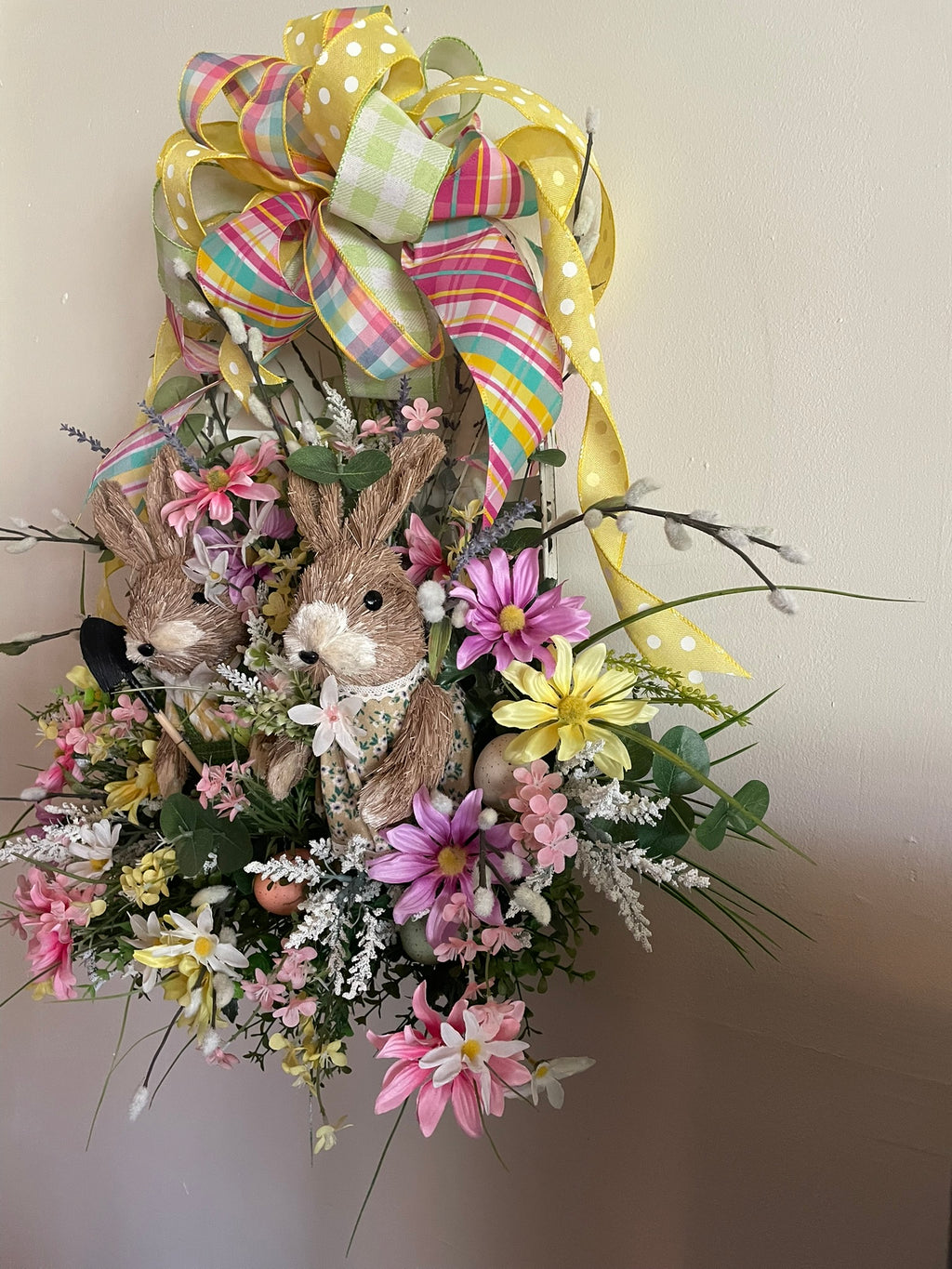 Easter basket and bunnies