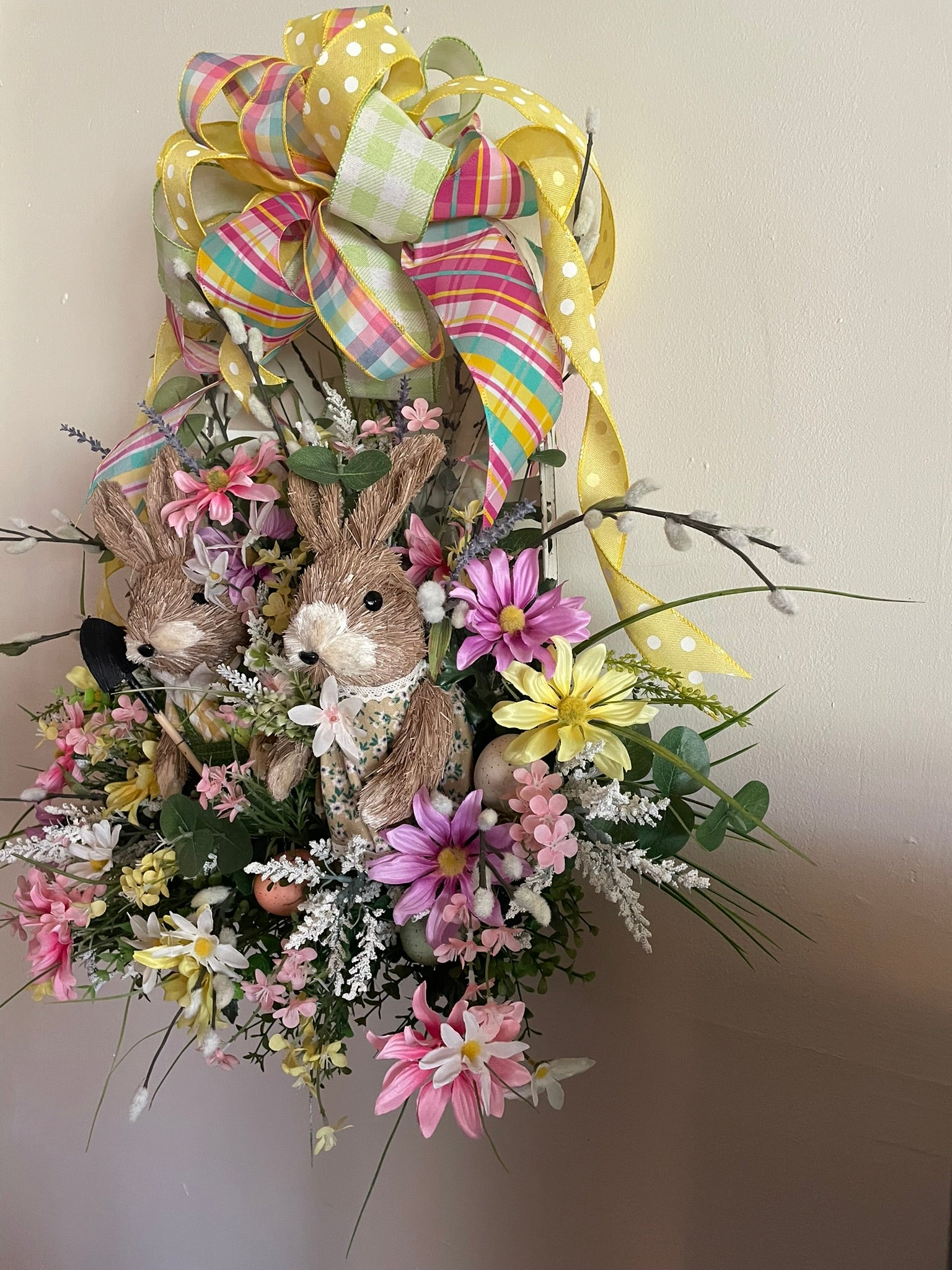 Easter basket and bunnies