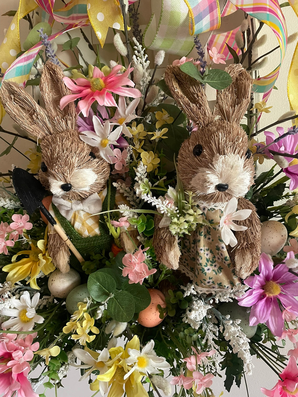 Easter basket and bunnies