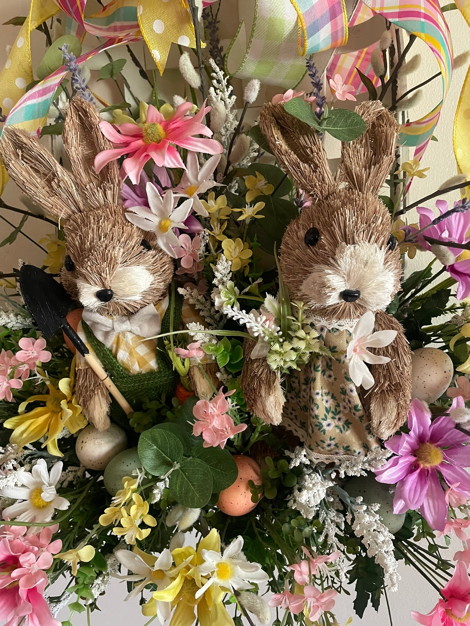 Easter basket and bunnies