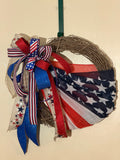 Patriotic Flag Grapevine Wreath
