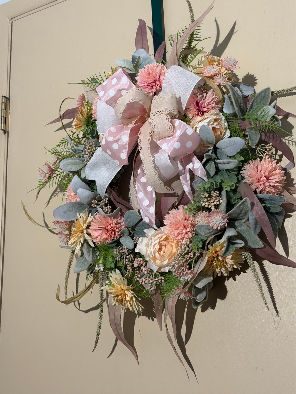 Soft Bloom Grapevine Wreath