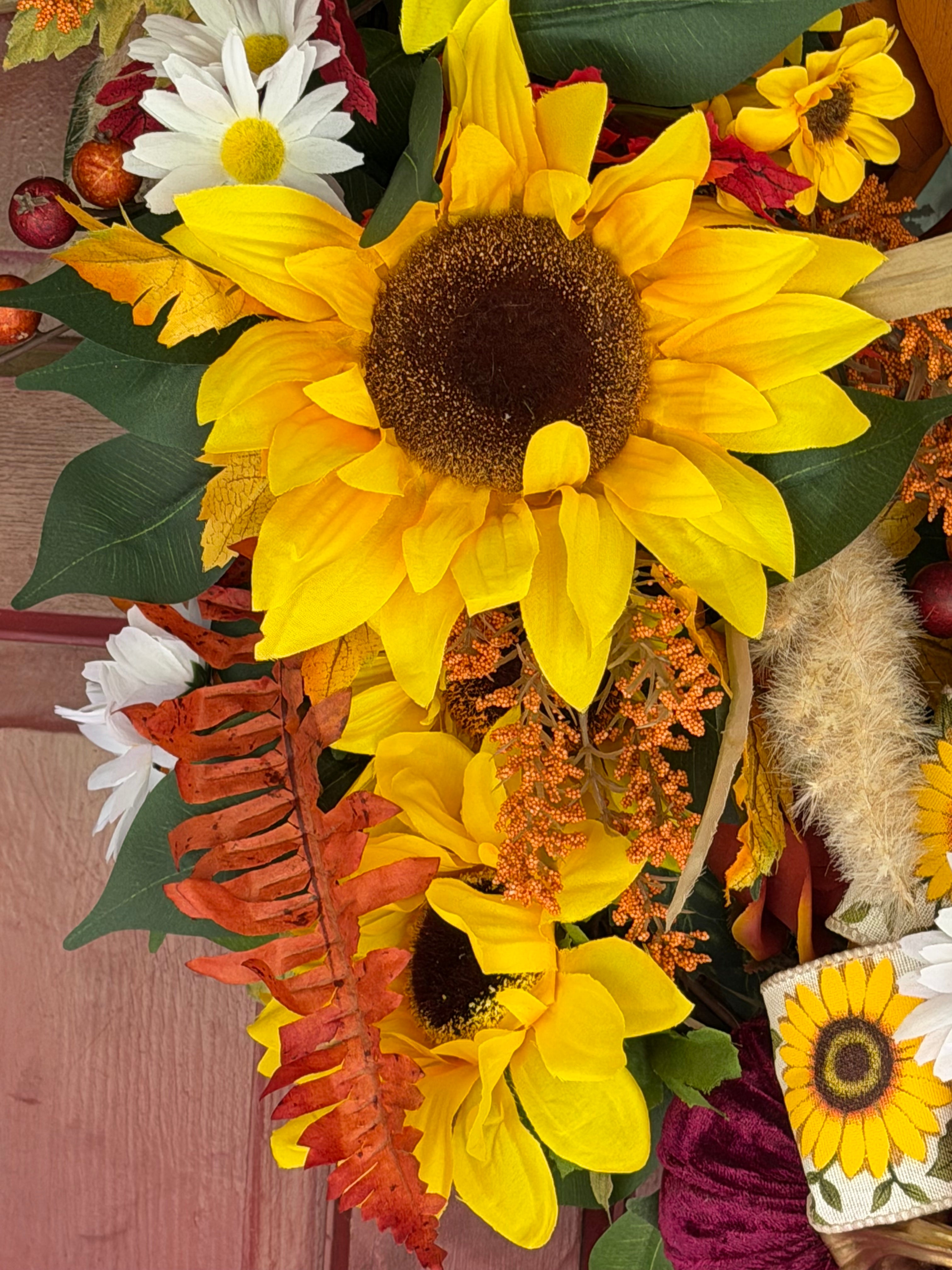 Sunflower Grapevine Wreath