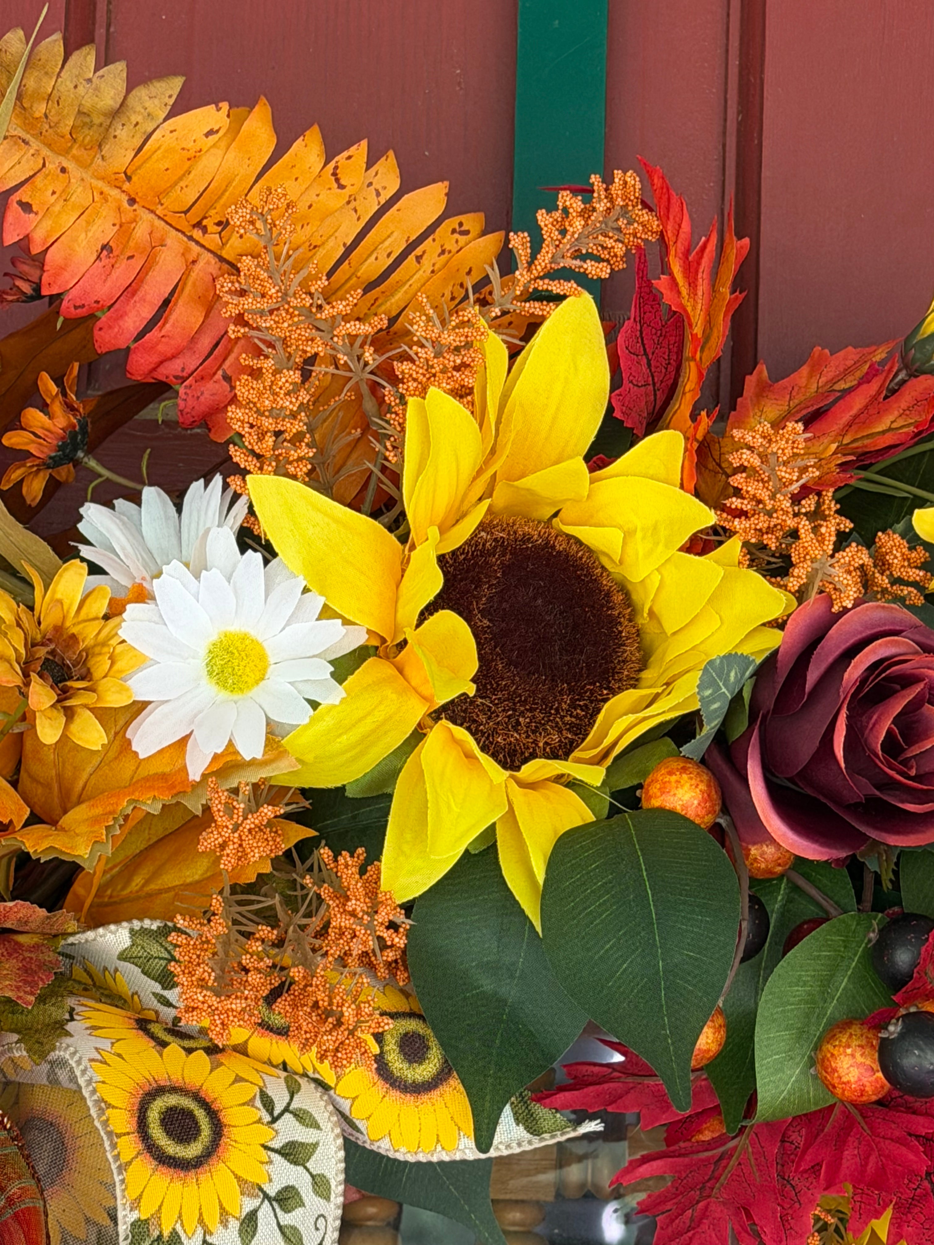 Sunflower Grapevine Wreath