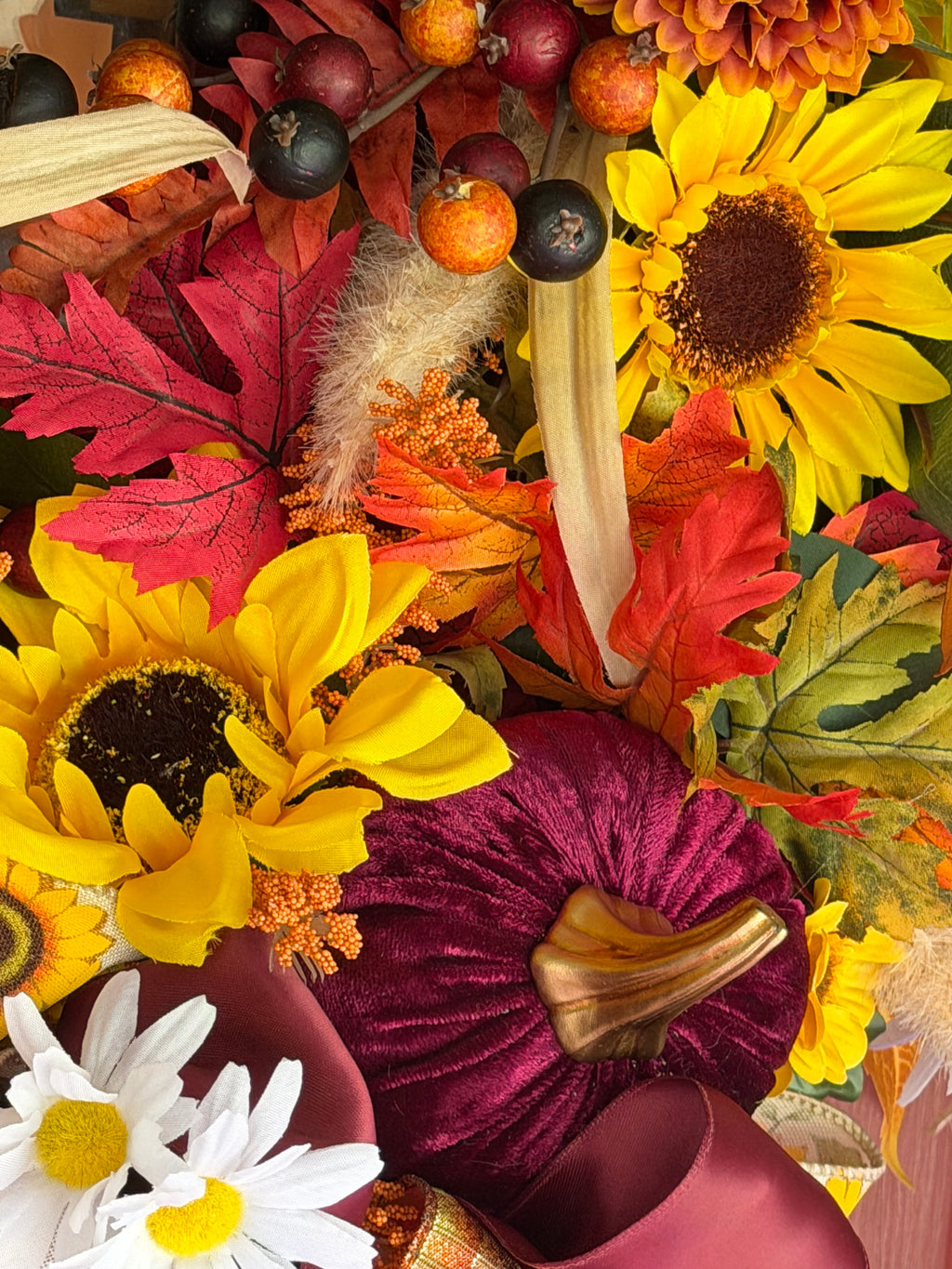 Sunflower Grapevine Wreath
