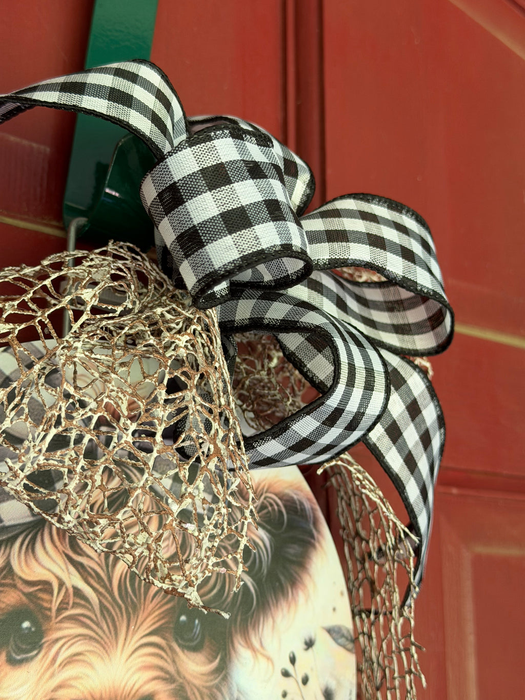 Farmhouse Christmas Metal Wreath