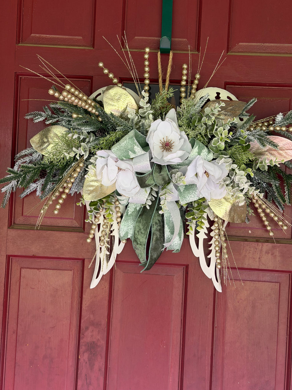 Angel Wings Christmas Hanging Arrangement