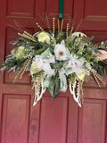 Angel Wings Christmas Hanging Arrangement