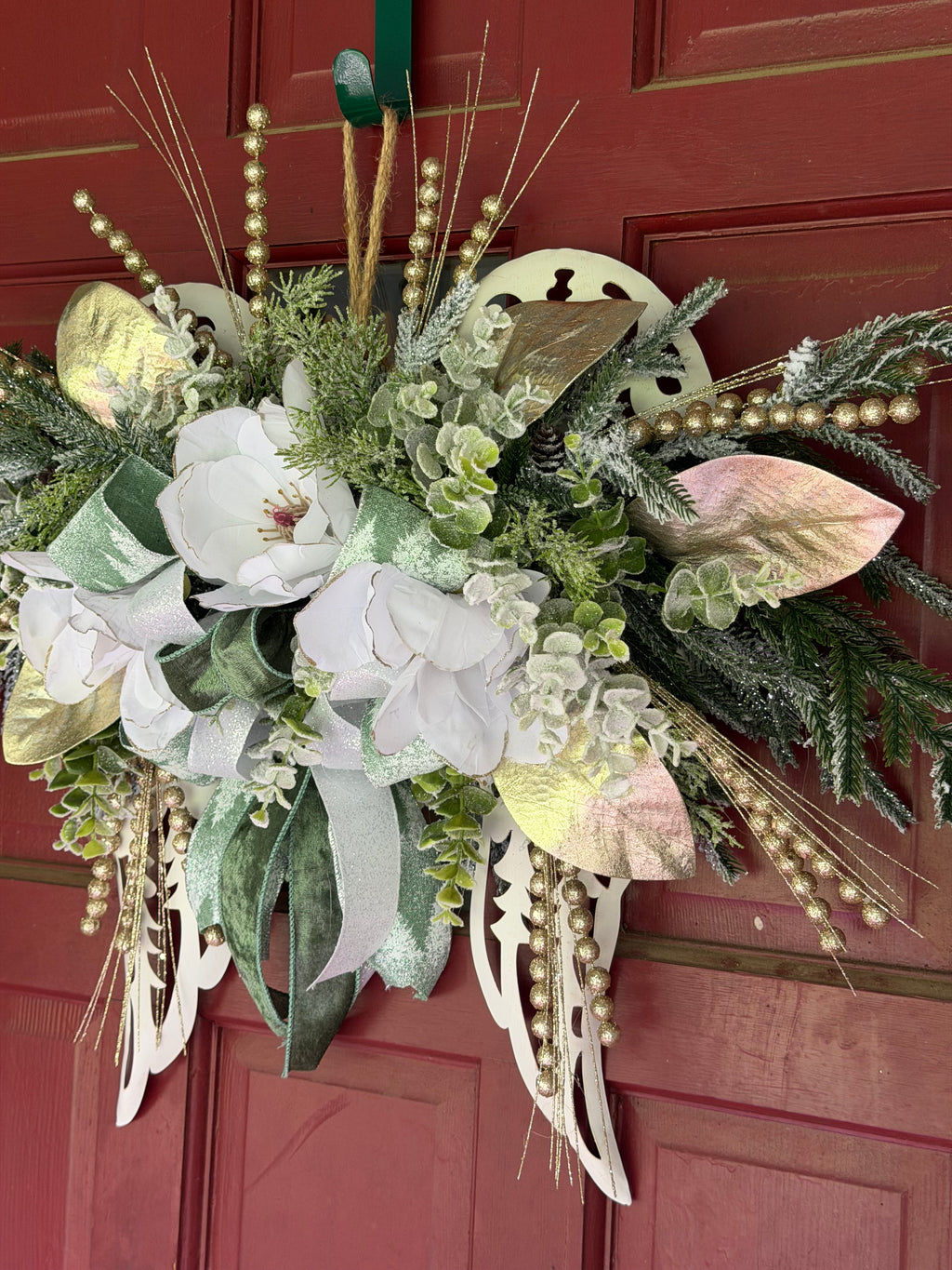 Angel Wings Christmas Hanging Arrangement