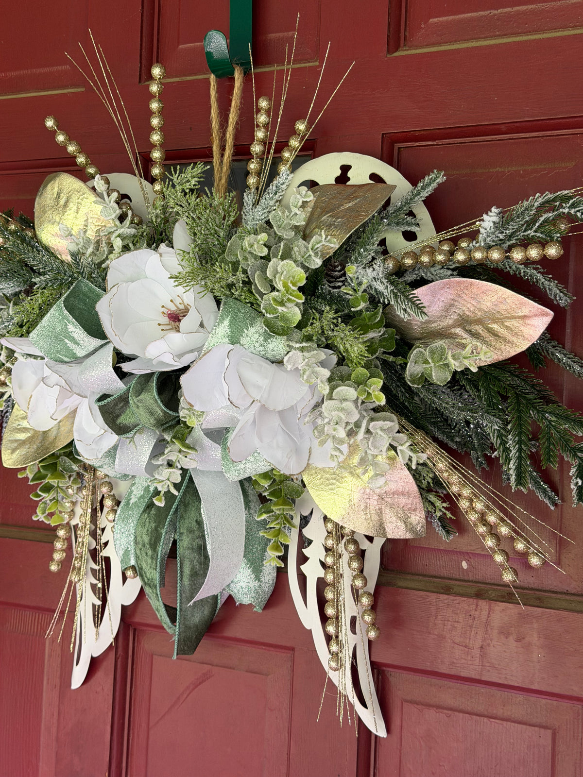 Angel Wings Christmas Hanging Arrangement