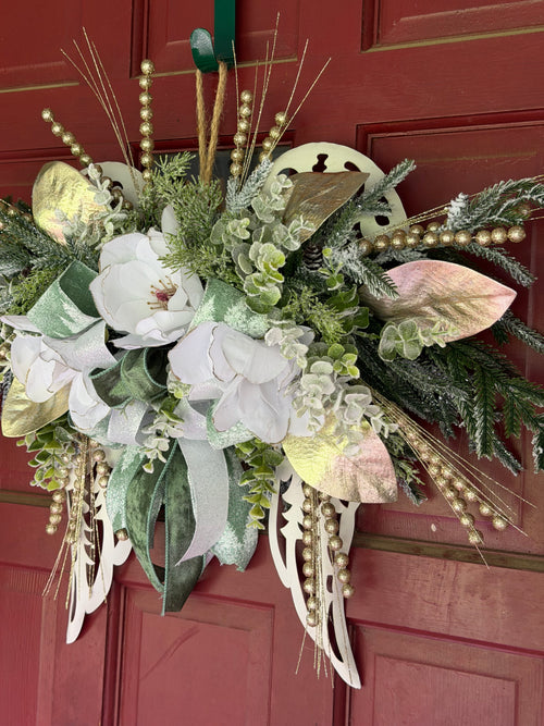 Angel Wings Christmas Hanging Arrangement