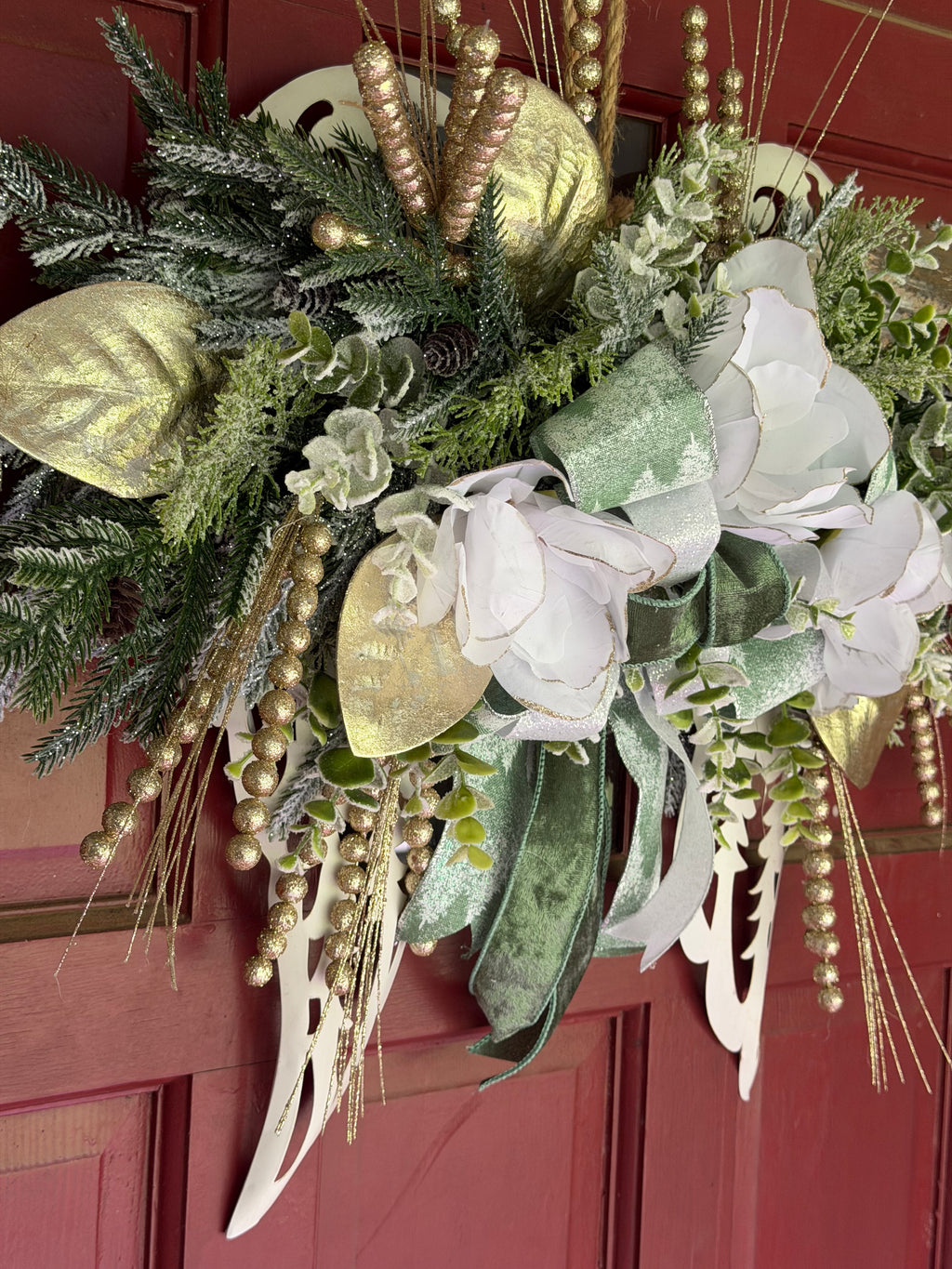 Angel Wings Christmas Hanging Arrangement