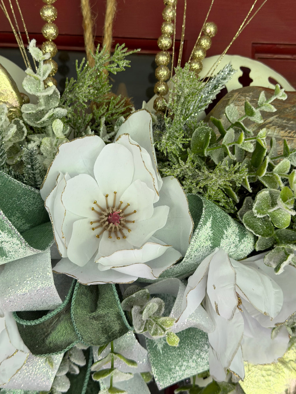 Angel Wings Christmas Hanging Arrangement