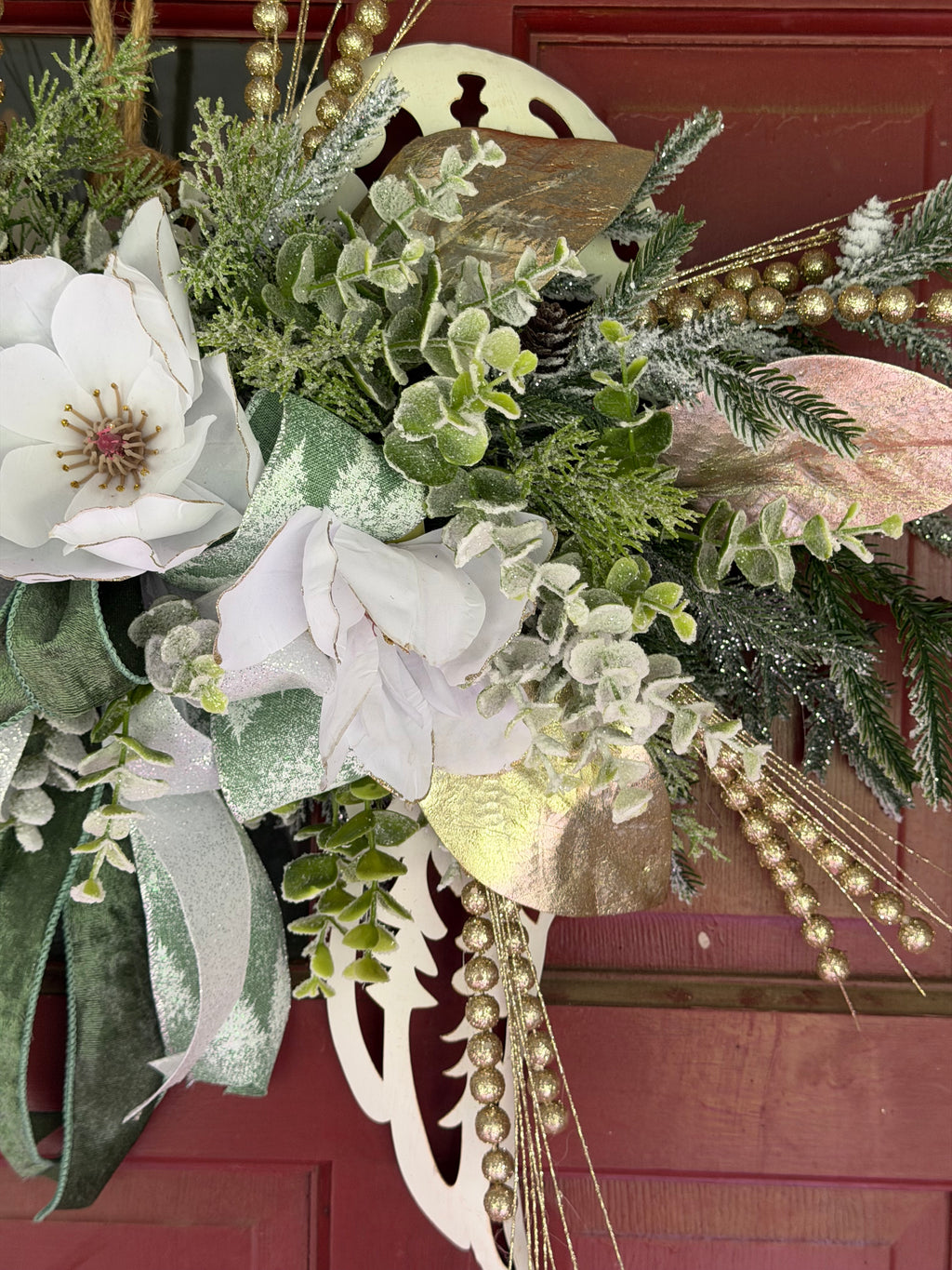 Angel Wings Christmas Hanging Arrangement