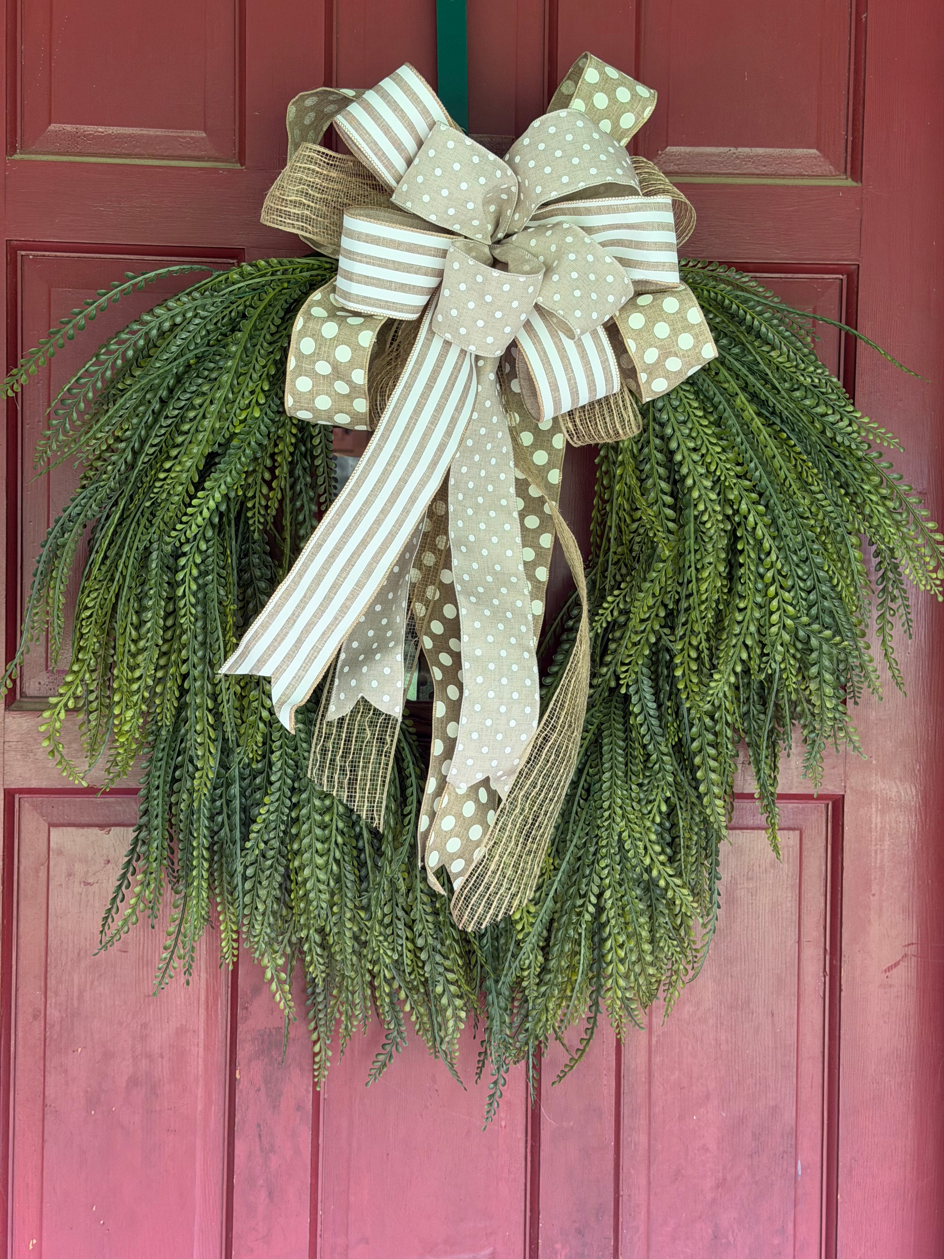 Beaded Grass Everyday Grapevine Wreath