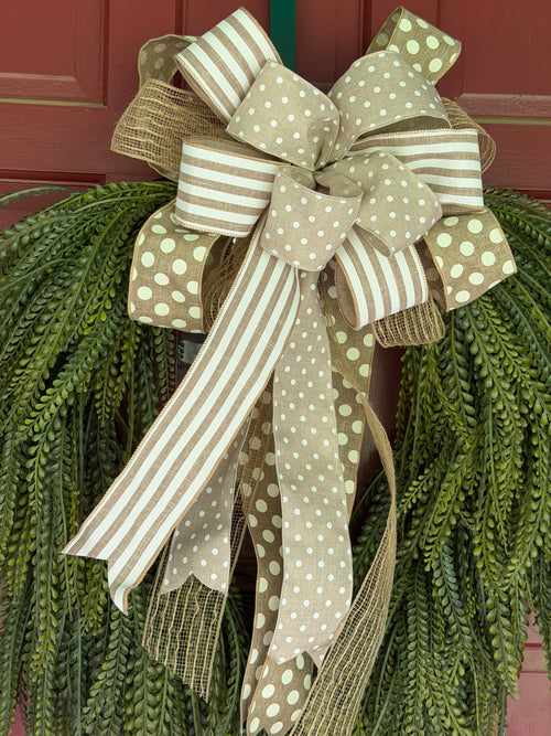 Beaded Grass Everyday Grapevine Wreath