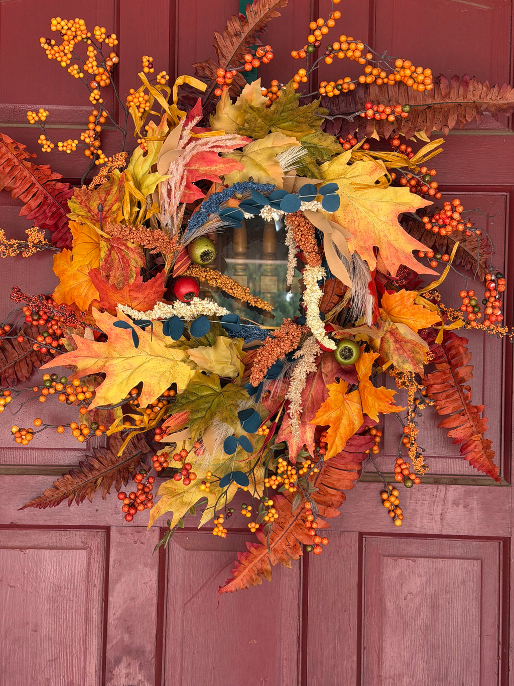 Fall Maple Leaf Grapevine Wreath