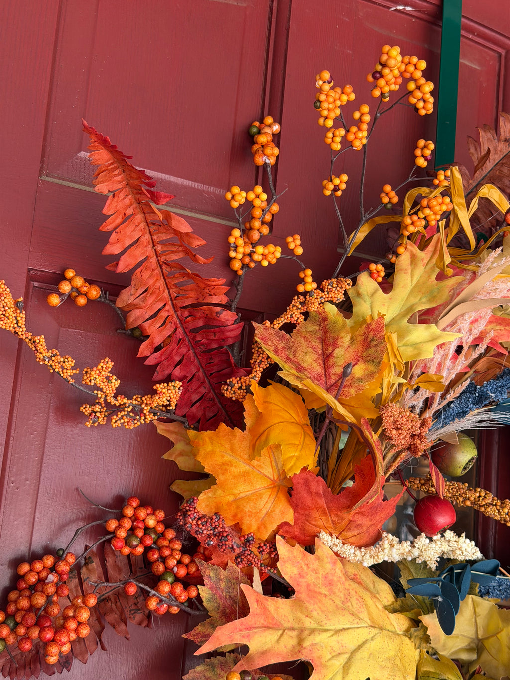 Fall Maple Leaf Grapevine Wreath