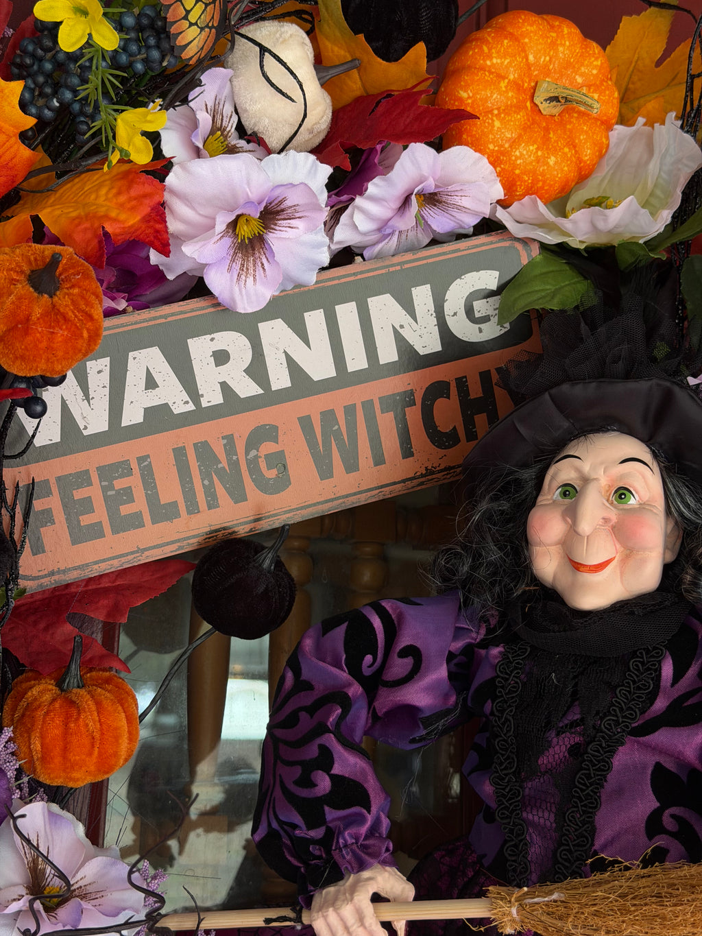 Feeling Witchy Halloween Grapevine Wreath