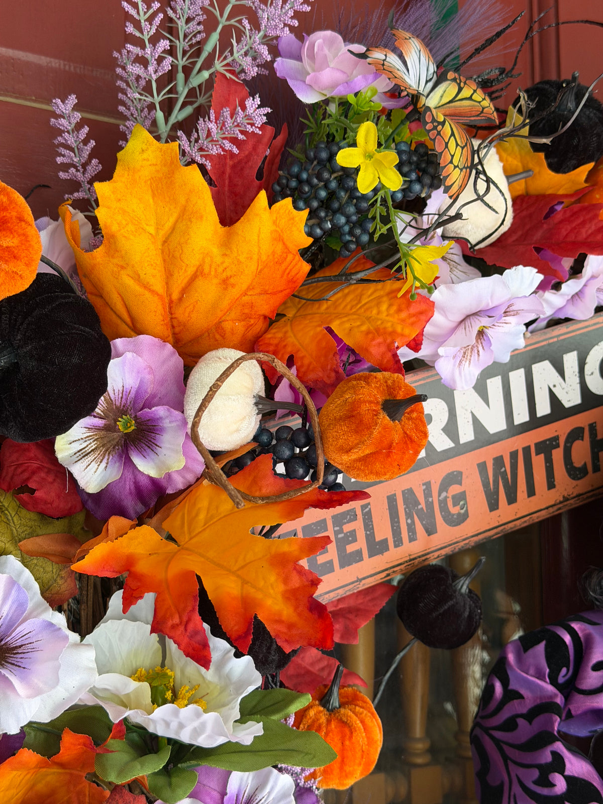 Feeling Witchy Halloween Grapevine Wreath