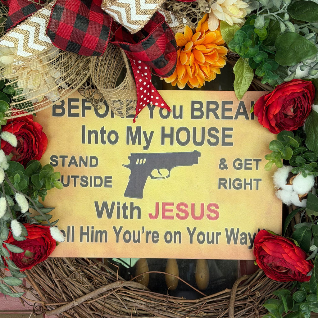 Before You Break Grapevine Wreath