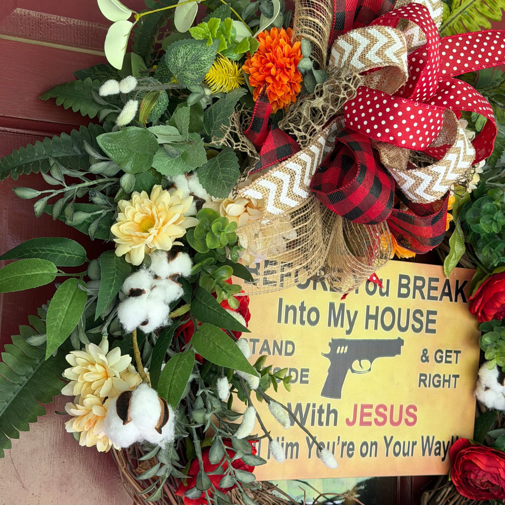 Before You Break Grapevine Wreath