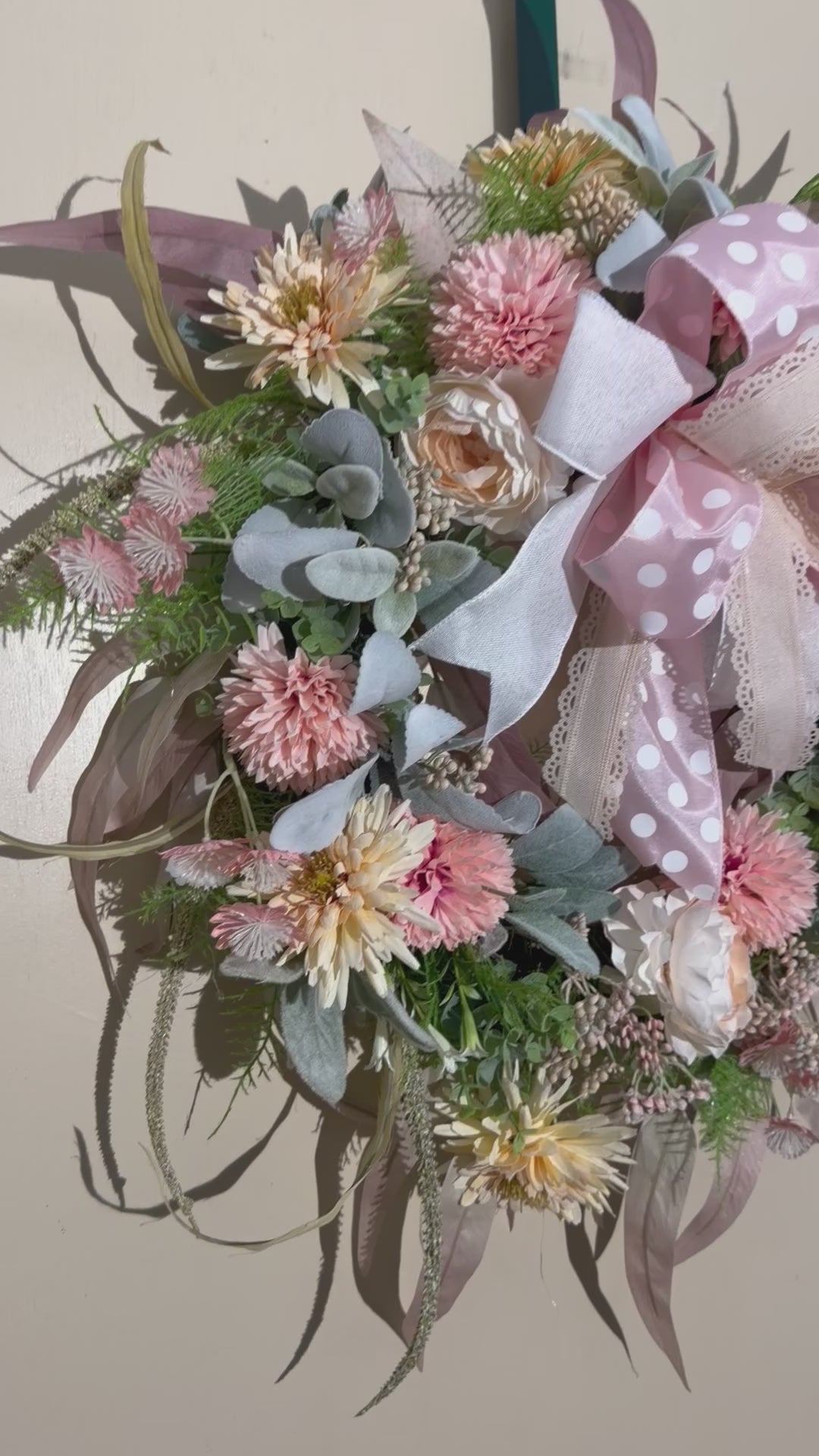 Soft Bloom Grapevine Wreath